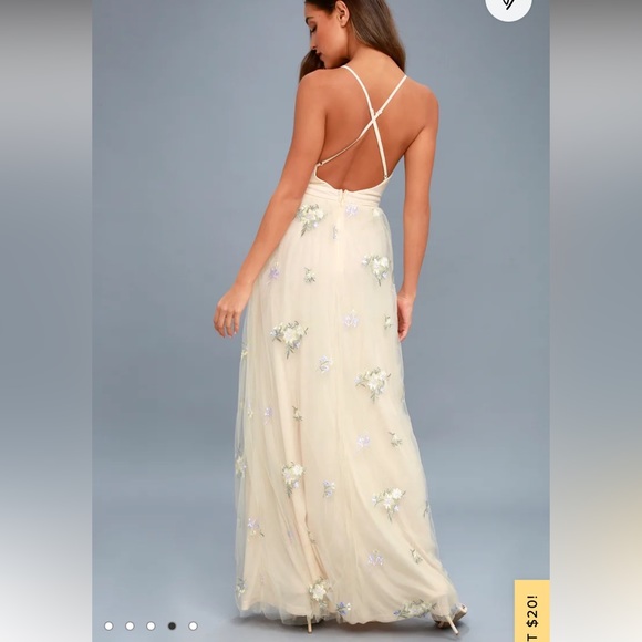 Lulus Lorenzo embroidered maxi dress - Picture 2 of 7